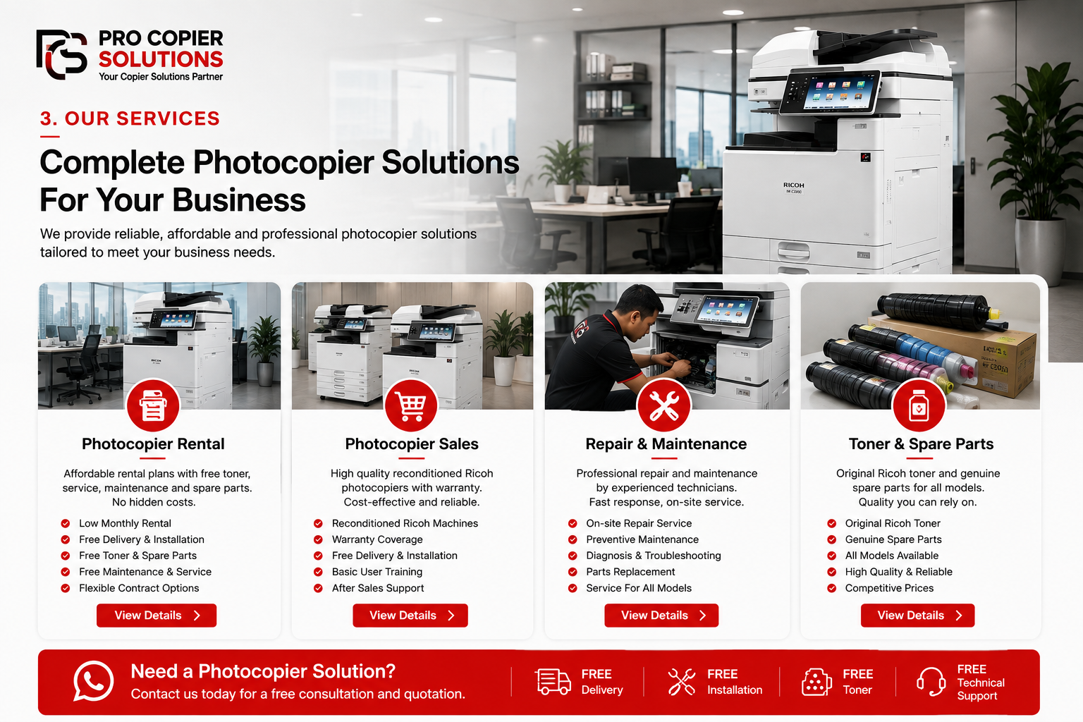 complete photocopier solutions services