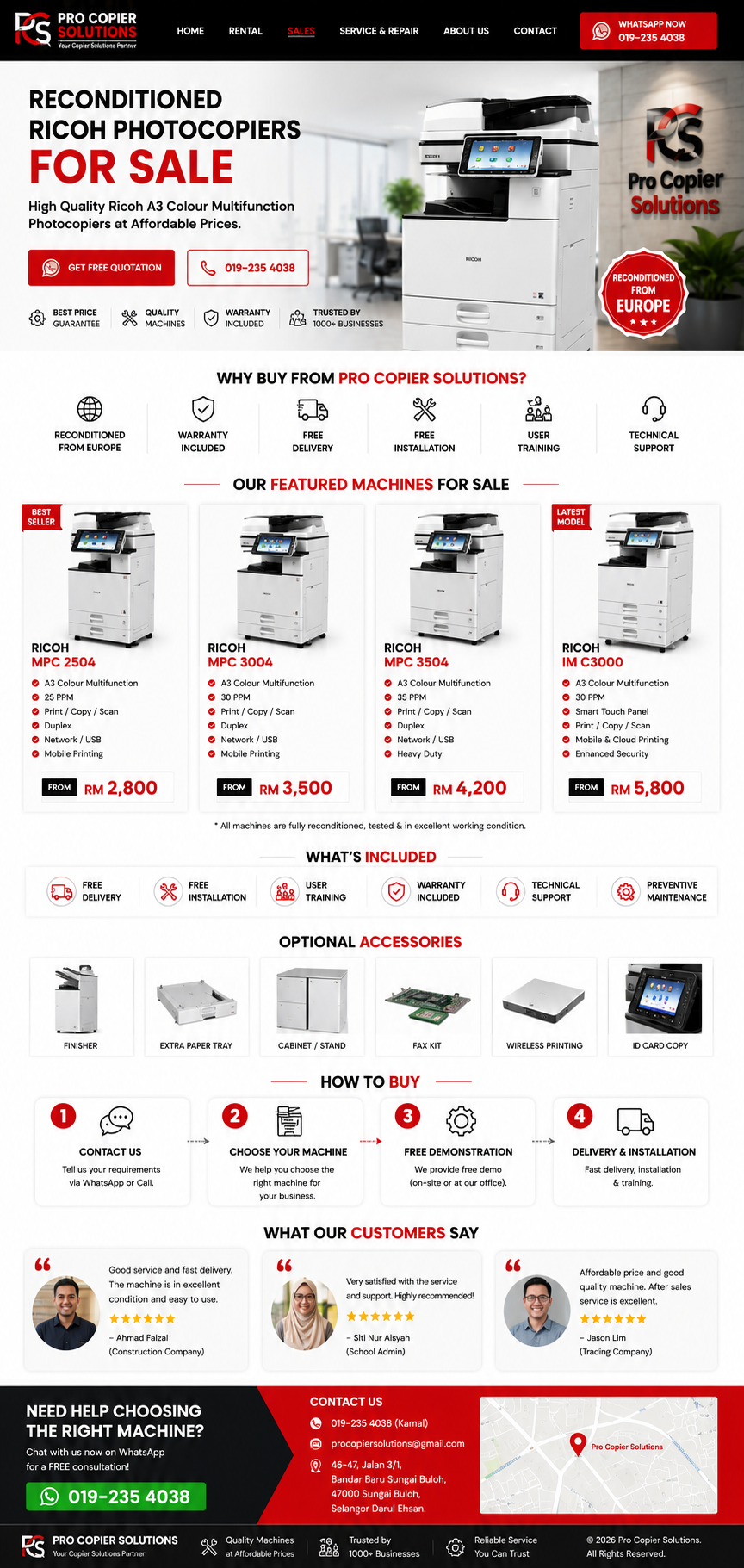 Photocopier Rental KL Selangor